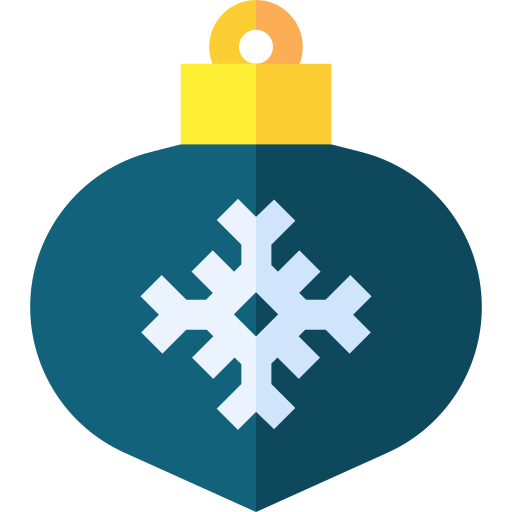 Christmas ball Basic Straight Flat icon