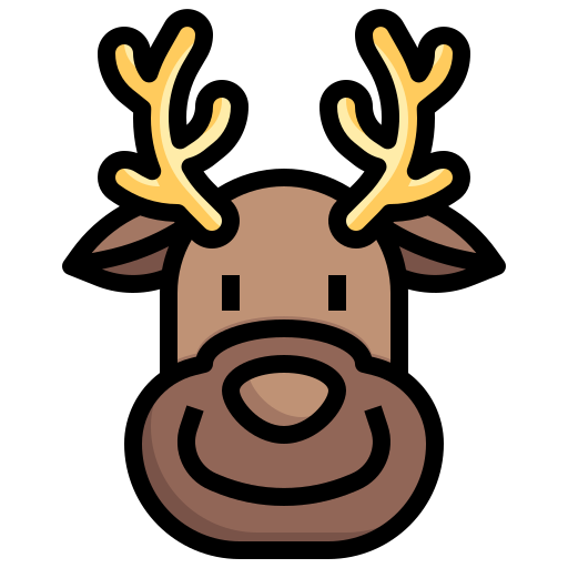 Reindeer Surang Lineal Color icon