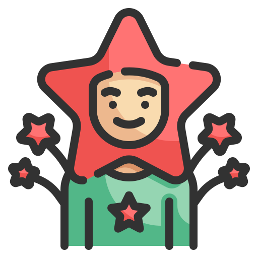 hombre estrella icono gratis