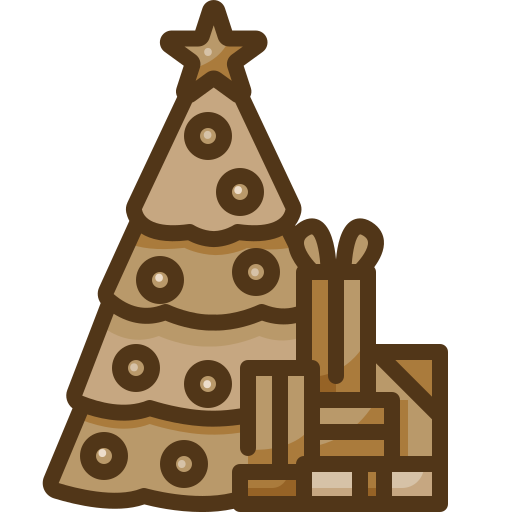 árbol de navidad icono gratis