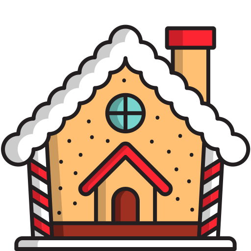 casa de jengibre icono gratis