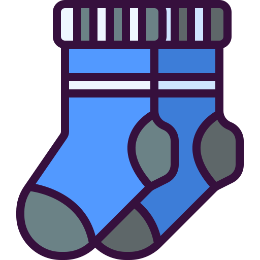 Socks Generic Outline Color icon