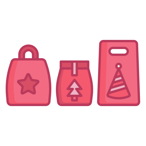 bolsa de navidad icono gratis