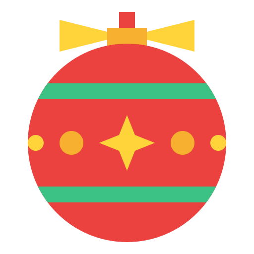 Christmas ball Iconixar Flat icon
