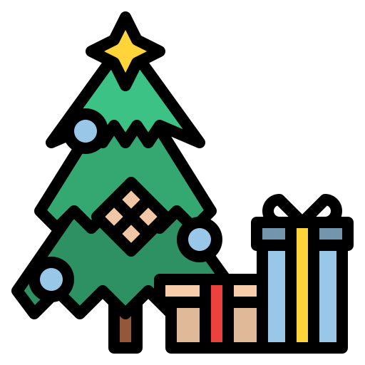 árbol de navidad icono gratis