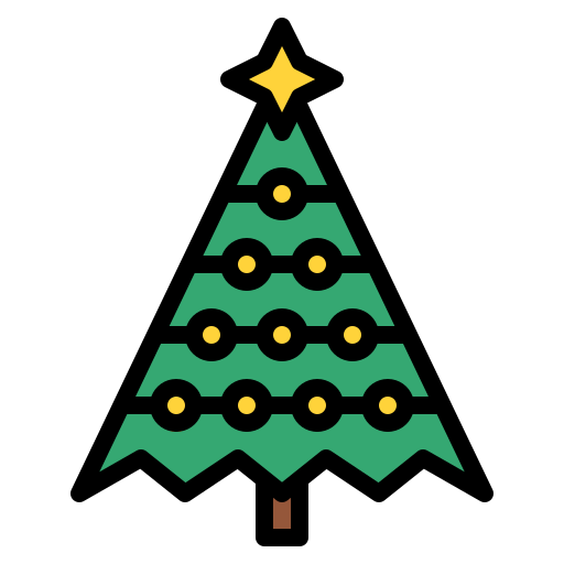 árbol de navidad icono gratis