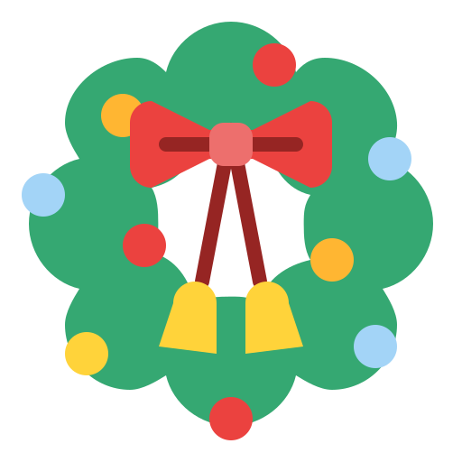 corona de navidad icono gratis