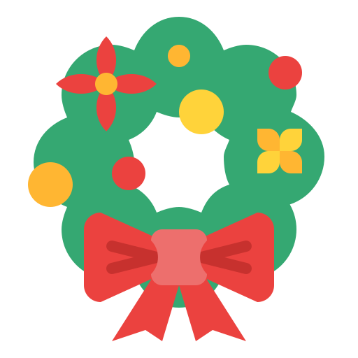 corona de navidad icono gratis