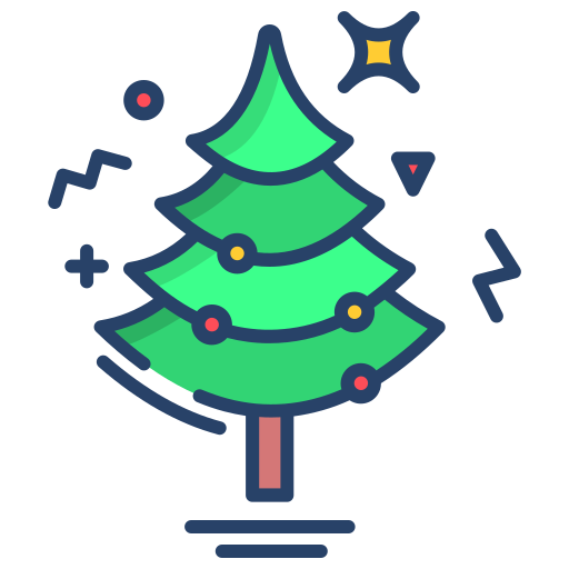 árbol de navidad icono gratis