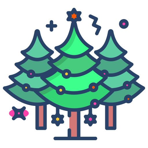 árbol de navidad icono gratis