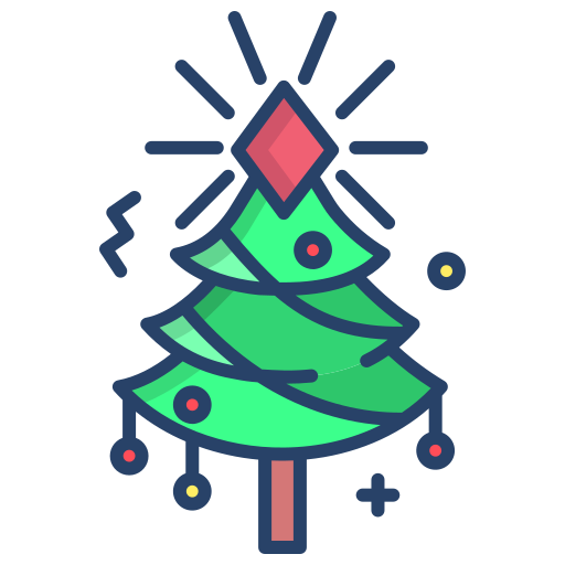 árbol de navidad icono gratis