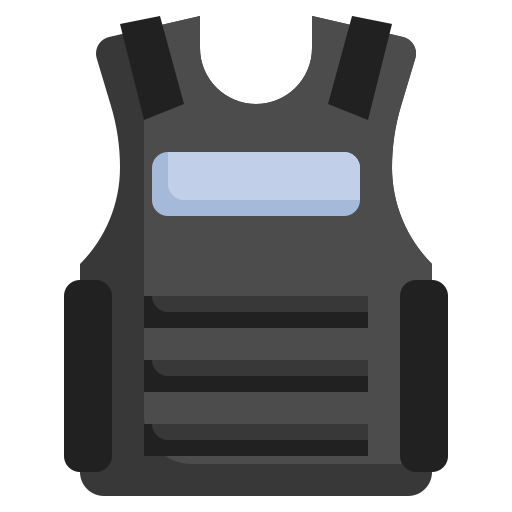 Bulletproof vest Surang Flat icon