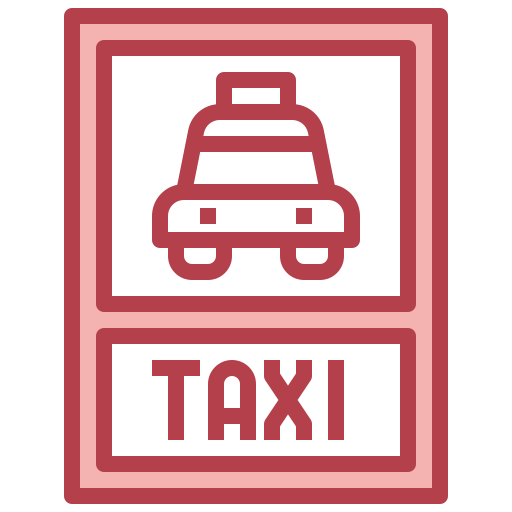 parada de taxi icono gratis