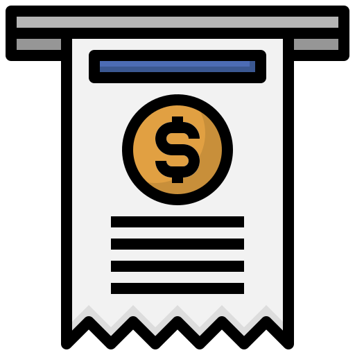 청구서 무료 아이콘