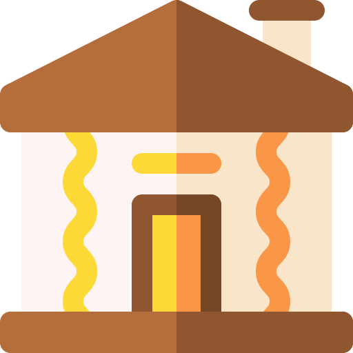 casa de jengibre icono gratis