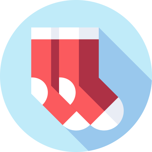 Socks Flat Circular Flat icon