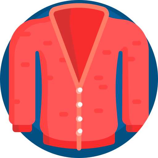 Cardigan Detailed Flat Circular Flat icon