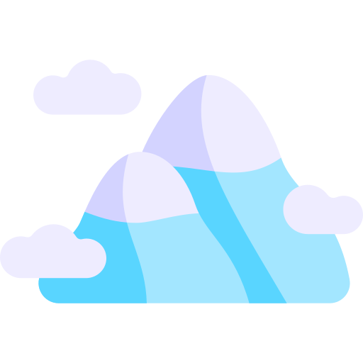 Mountain Kawaii Flat icon