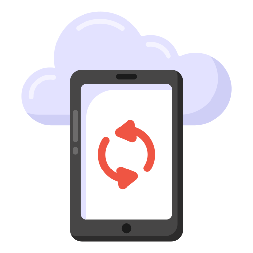 sincronización en la nube icono gratis
