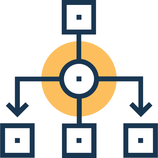 estructura jerarquica icono gratis