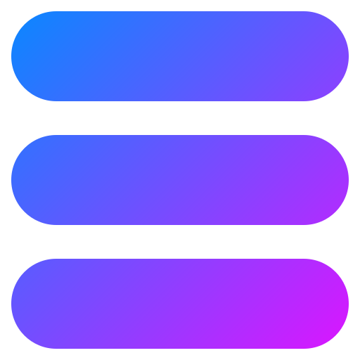 Menu Generic Flat Gradient icon