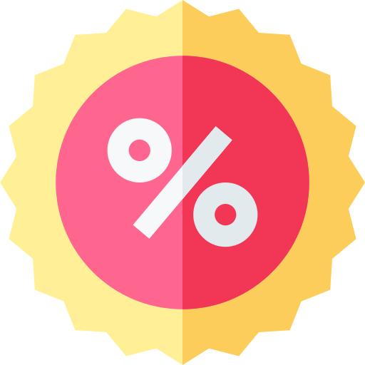 Discount Basic Straight Flat icon