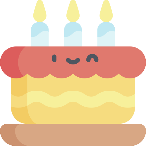 Cake Kawaii Flat icon