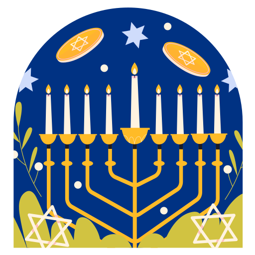 hannukah gratis sticker