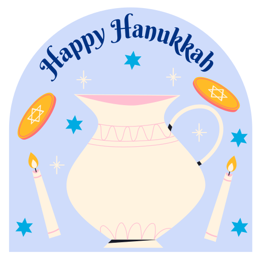 hannukah gratis sticker