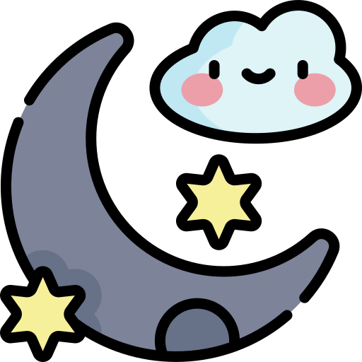 Night Kawaii Lineal color icon