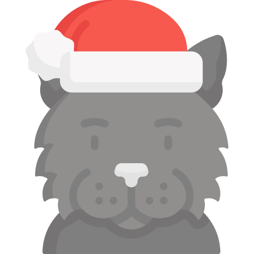 gato de yule icono gratis