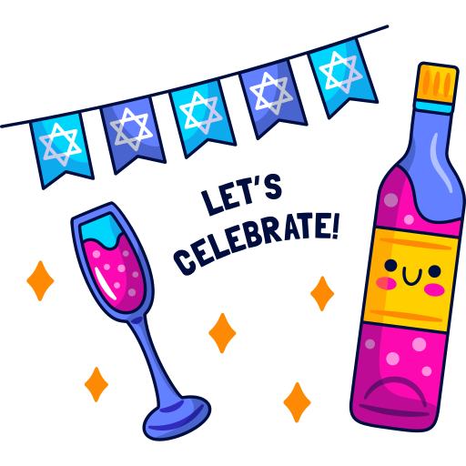 Hanukkah free sticker Hanukkah free sticker