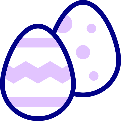 huevos de pascua icono gratis