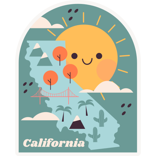 california gratis sticker