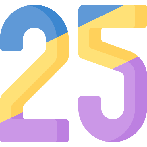 Twenty five free icon Twenty five free icon