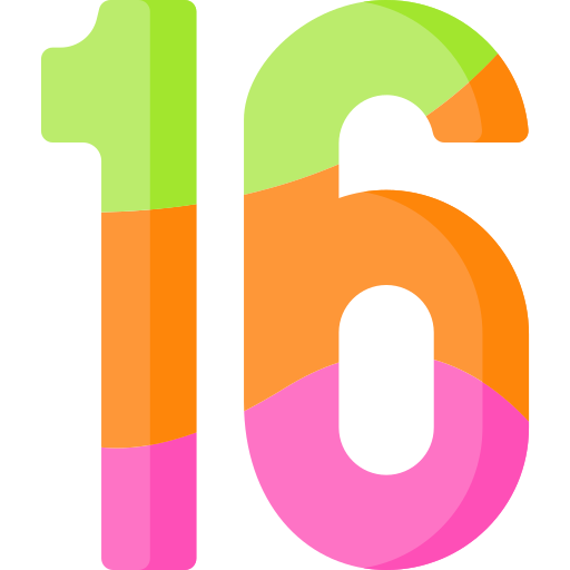 Sixteen - Free education icons