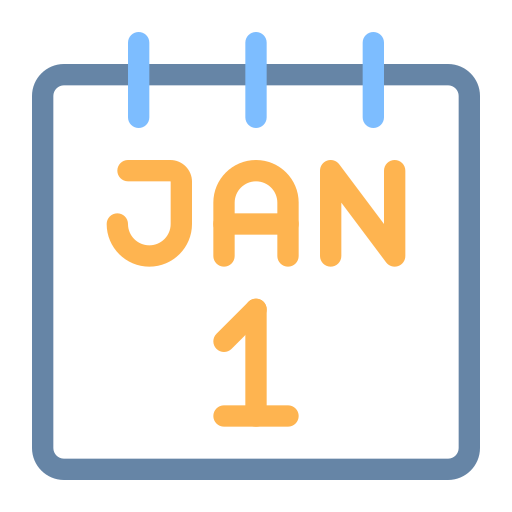 January Generic Outline Color icon