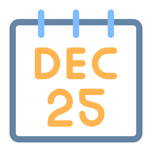 25 de diciembre icono gratis