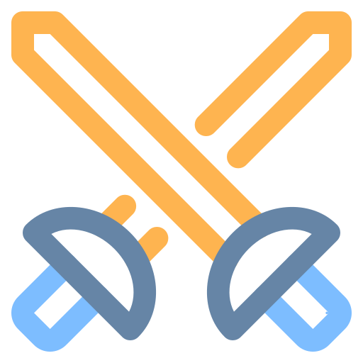 Sword Generic Outline Color icon