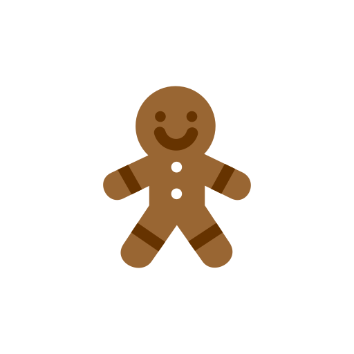 Gingerbread man Generic Flat icon