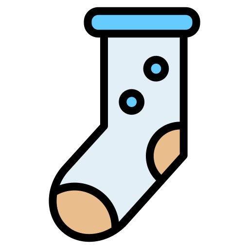 Sock Generic Outline Color icon