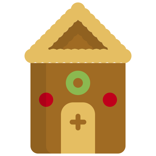 casa de jengibre icono gratis