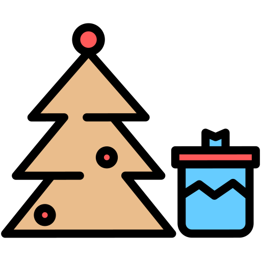 árbol de navidad icono gratis