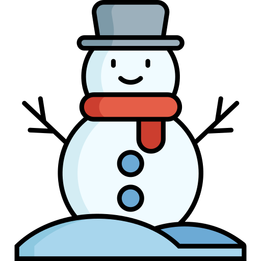 Snowman Generic Outline Color icon