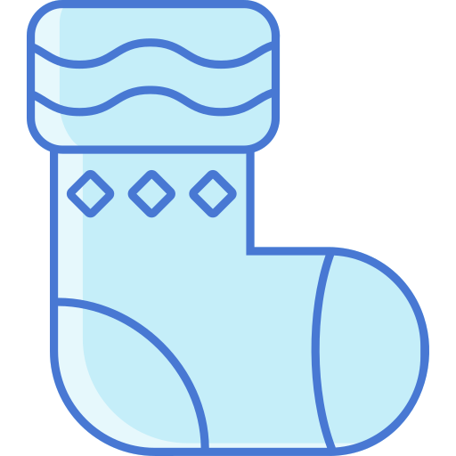 Christmas socks Generic Blue icon