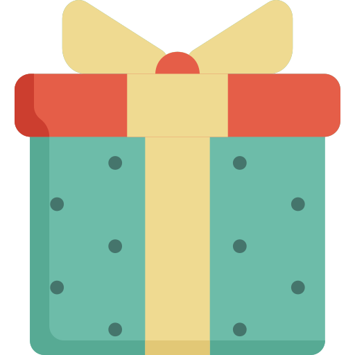 caja de regalo icono gratis