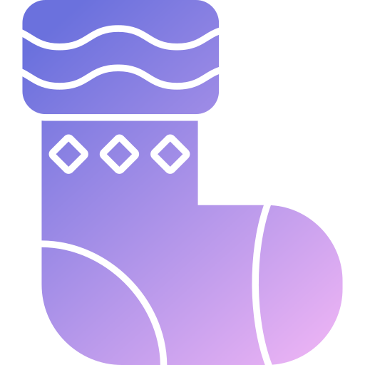 calcetines de navidad icono gratis