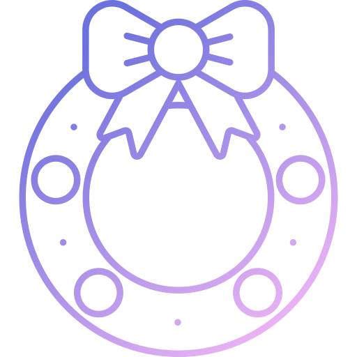 corona de navidad icono gratis