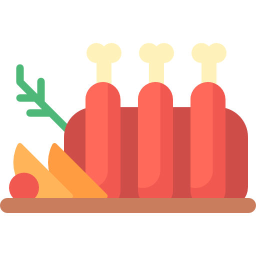 Ribs Special Flat icon