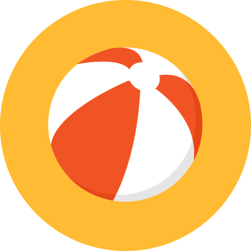 Beach ball Maxim Baltag Flat icon